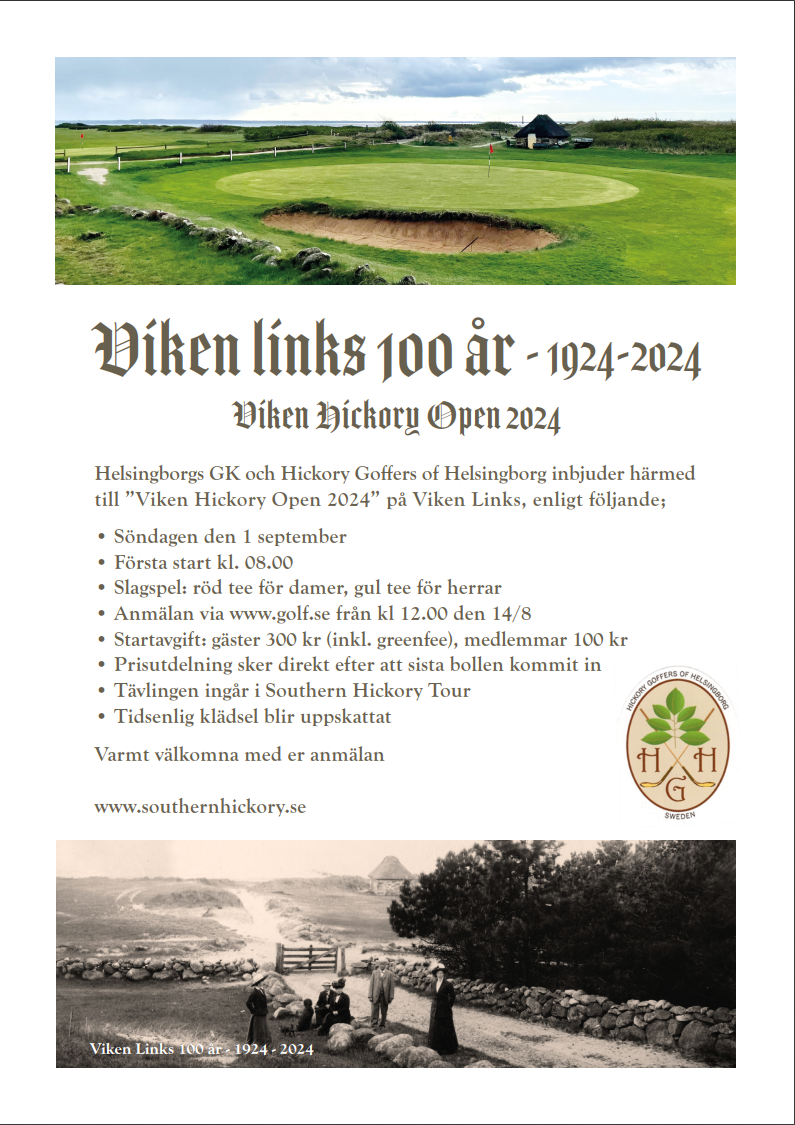 inbjudan viken hickory open